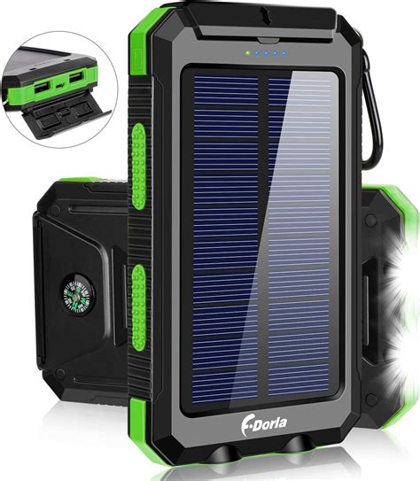 solar charger mah solar power bank portable chargers  cell phone external battery