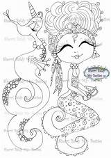 Coloring Pages Besties Unicorn Magical Enchanted Scan0004 Digi Tm Stamp Instant Dolls Printable Book sketch template