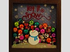 to Let it Snow, Shadow Box, Christmas Shadow box, snowman, Shadow Box