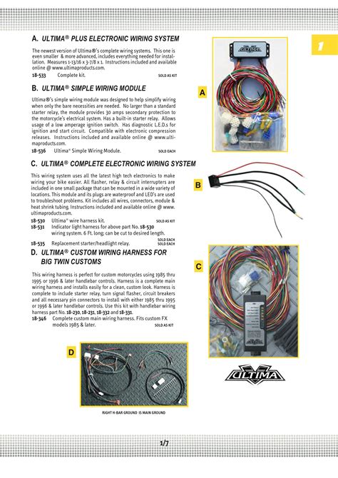 ultima wiring harness   diagram weaveal