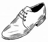 Hombre Zapato sketch template