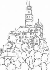 Castle Disneyland Coloring Pages Getcolorings sketch template