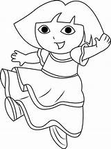 Dora Coloring Dancing Pages Explorer Printable Adventure Color Kids Description Online Template Coloringpages101 sketch template