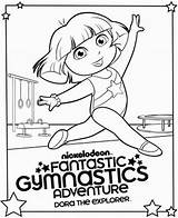 Coloring Gymnastics Pages Dora Color Explorer Printable Girl Clipart Gymnastic Colouring Quotes Sheets Clipground Getcolorings Cartoon Quotesgram Getdrawings Print Choose sketch template