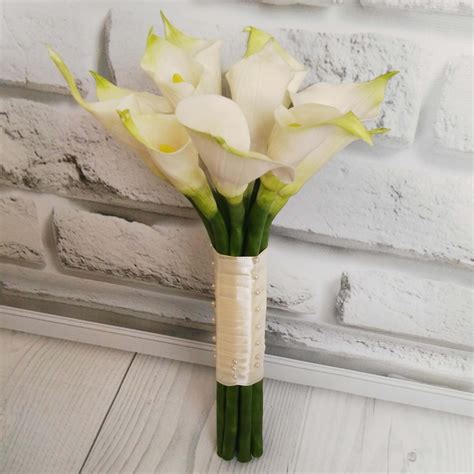 calla lily wedding bouquet handmade  love oriflowers