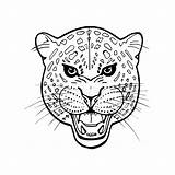 Leopard Zendala Spiritual Hand sketch template