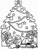 Coloring Christmas Pages Printable Tree Sheets sketch template