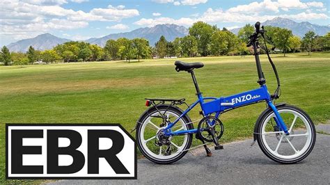 enzo ebikes folding electric bike review  youtube