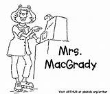 Coloring Lady Mrs Lunch sketch template