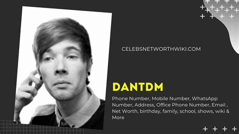 dantdm phone number texting number contact number mobile number