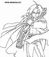 Coloring Pages Alchemist Fullmetal Elric Edward Getdrawings sketch template