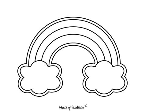 printable coloring pages  rainbows