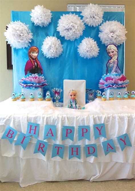 dessert table   frozen birthday party   party planning ideas  catchmypartycom