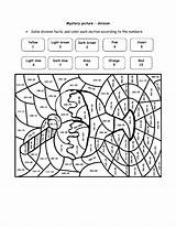 Division Coloring Worksheets Color Math Number Fun Multiplication Pages Puzzle Printables Printable Worksheet Mystery Ice Cream Grade 3rd Long Sheets sketch template