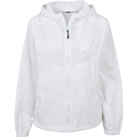 buy urban classics ladies oversize windbreaker jacket white