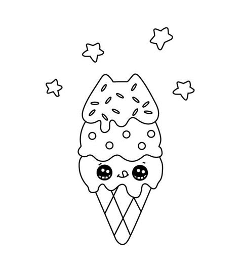 ice cream coloring pages cute caryn najera