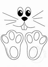 Bunny Easter Feet Face Template Drawing Clipart Templates Drawings Paws Printables Clipground Paintingvalley Eastertemplate sketch template