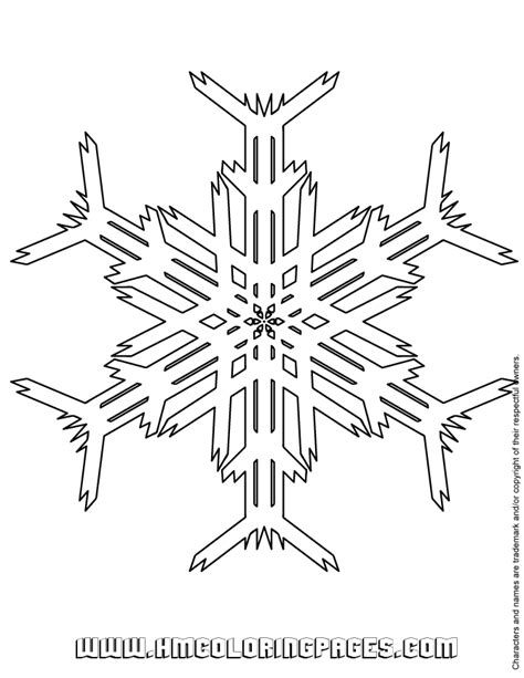 snowflake templates coloring home