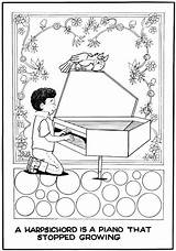 Harpsichord Coloring Symphony Bay Area Little Pages Morrie Turner Music sketch template