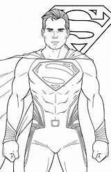 Superman Cavill Jamiefayx Supergirl Cavil Sheets Panther Drawittoo Superheroes sketch template