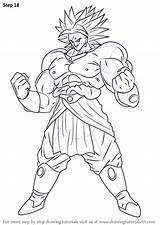 Broly Step Dragon Ball Draw Drawing Tutorial Improvements Necessary Finally Finish Make sketch template