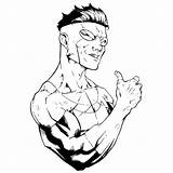 Invincible Omni Xcolorings Adrian Kris Grayson sketch template