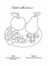 Autunno Frutti Maestra Pubblicato sketch template