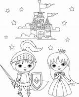 Knight Medievales Knights Castles Guerreros sketch template