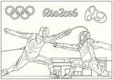 Coloring Pages Olympic Rio Advertisement sketch template