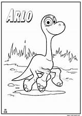 Dinosaur Arlo Push sketch template