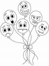 Emotions Feelings Emotion Printable Ballons sketch template