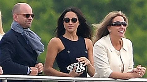 meghan markle attends polo match to cheer on prince harry abc news