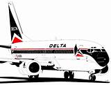 737 Boeing Delta Air Lines Drawings Ink Explore Choose Board sketch template