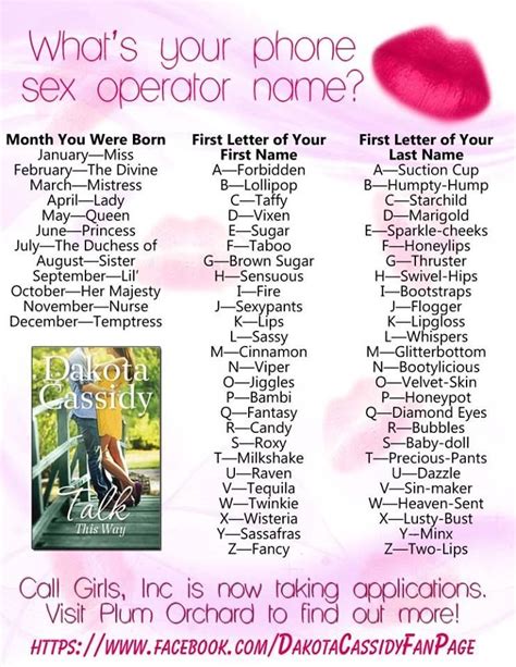 what s your phone sex operator name name games