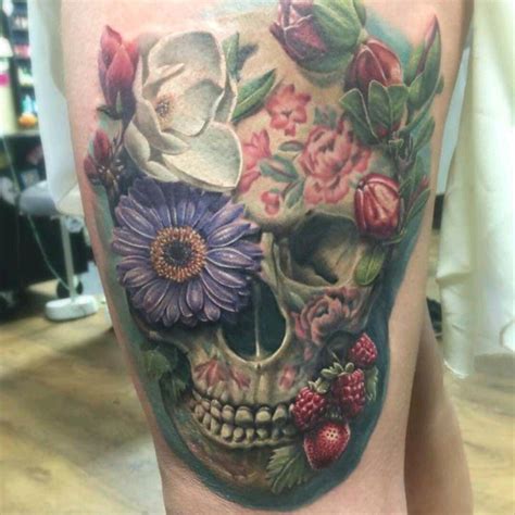 sugar skull realistic google search feminine skull tattoos floral