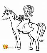 Unicorn Coloring Pages Riding Girl Girls Color Printable Print Cartoon Sheets Bunny Choose Board Monkey Elementary sketch template