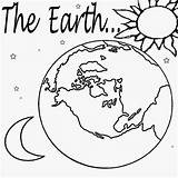 Earth Planet Coloring Pages Drawing Getdrawings sketch template