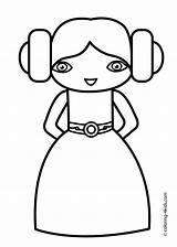 Leia Coloring Pages Princess Wars Star Clipart Printable Princesse Kiss Leah Hershey Kids Girls Print Clip Anime Drawing Color Birthday sketch template