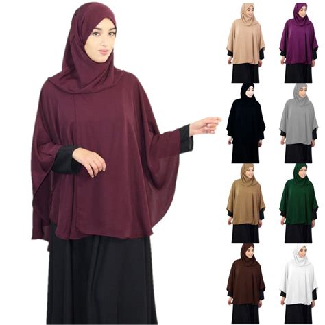 full cover muslim women prayer garment shawl niqab long scarf khimar