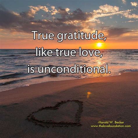 true gratitude  true love  unconditional harold  becker unconditionallove true