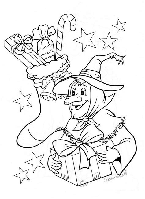 la befana coloring page   coloring pages christmas