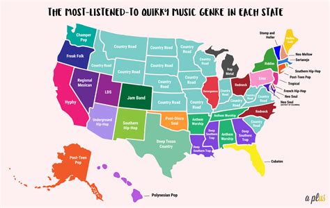 Each State S Quirkiest Non Mainstream Genre Listened To On