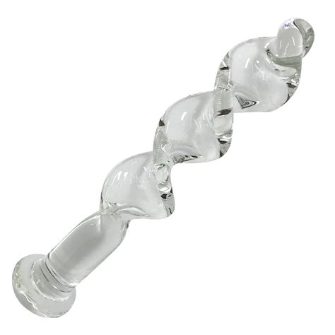 Buy Spiral Crystal Glass Dildo Penis Female