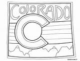 Coloring Colorado Pages States United Doodle Alley Pennsylvania Dutch Sheets Flag Hex Signs Color Printable Classroom Nebraska Usa Rockies Dinger sketch template