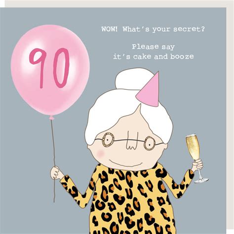 rosie made a thing what s your secret female 90th birthday card cards