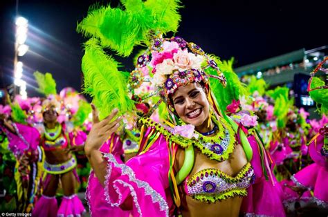 rio s carnival gets underway with a riot of colour and music daily mail online