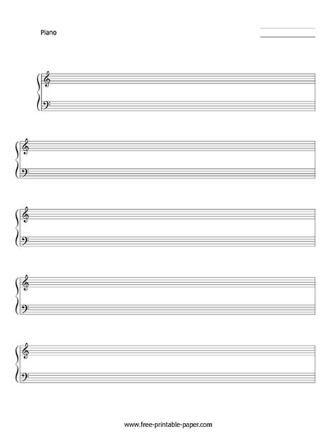 printable blank piano sheet