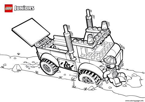 lego truck coloring page printable