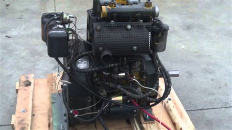 hatz   cylinder diesel engine test run youtube