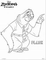 Coloring Pages Disney Difficult Zootopia Getdrawings Flash sketch template